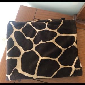 Giraffe body pillow cover with zipper closure